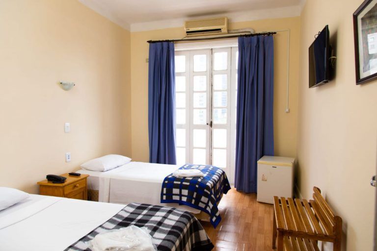 Quarto duplo com duas camas